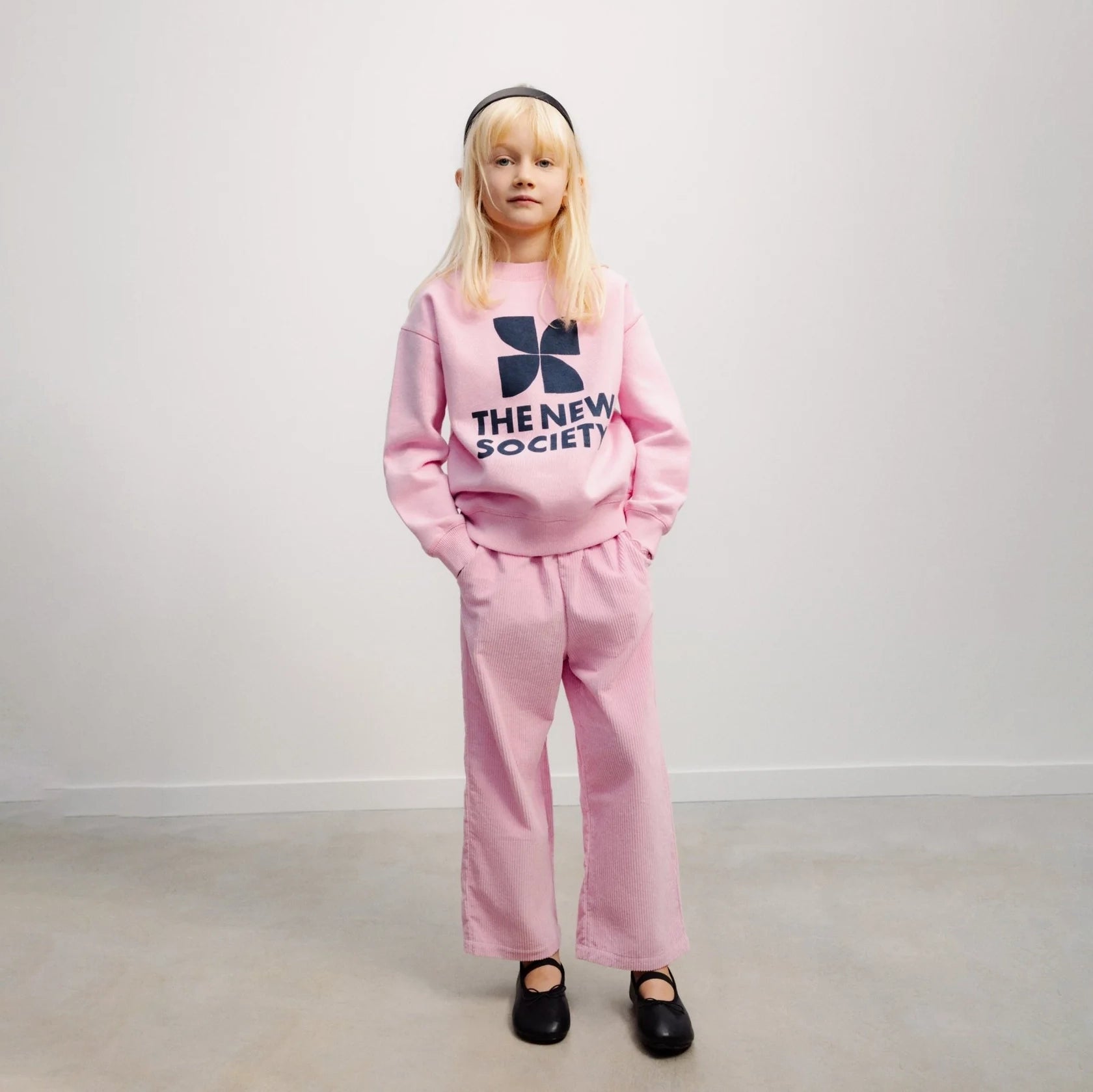 The New Society-TNS Logo Sweatshirt Lilac Chiffon