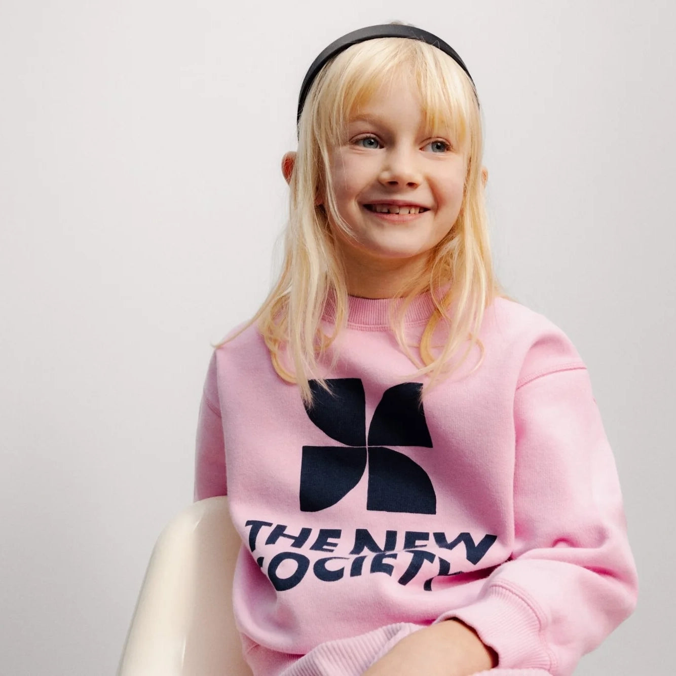 The New Society-TNS Logo Sweatshirt Lilac Chiffon