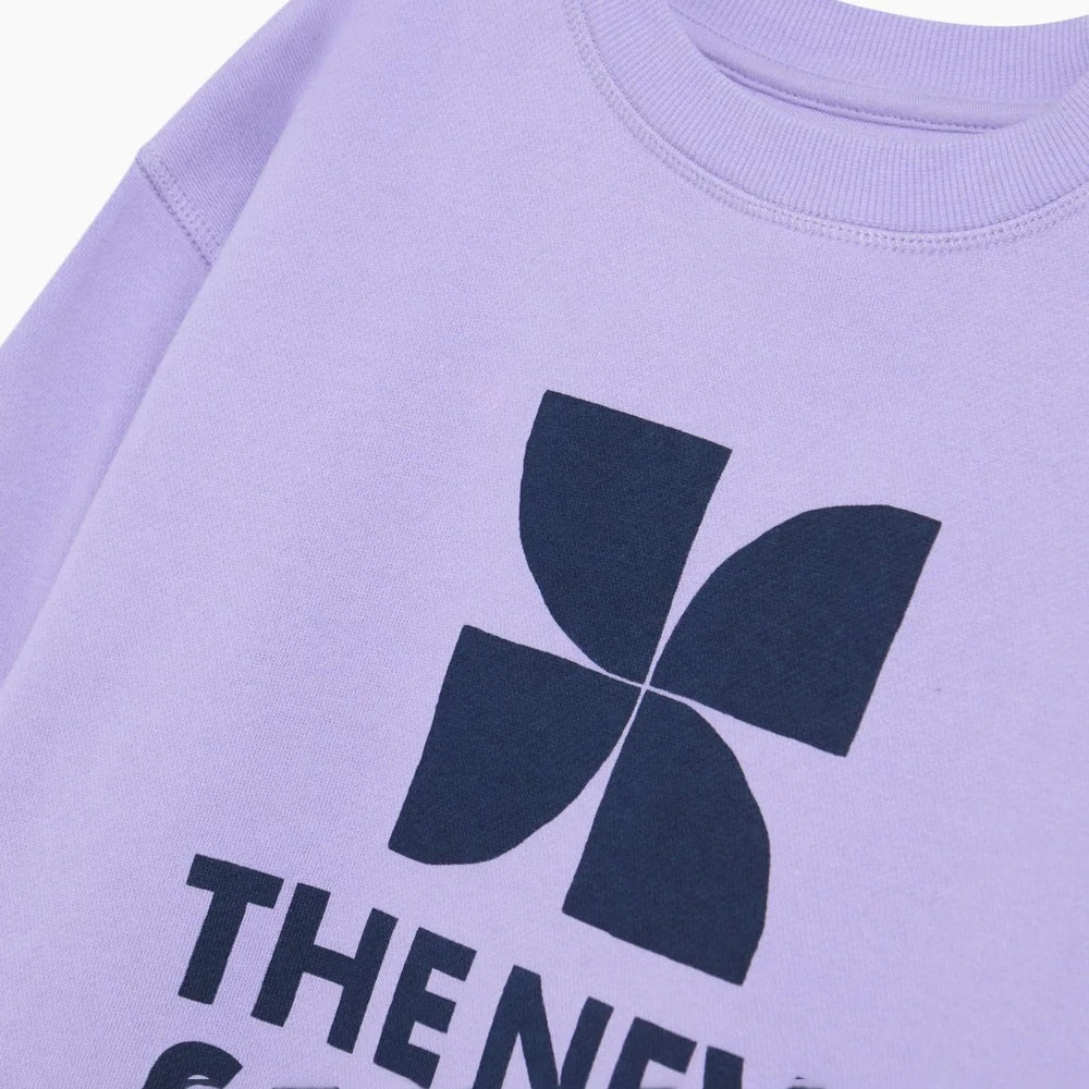 The New Society-TNS Logo Sweatshirt Violet Tulip