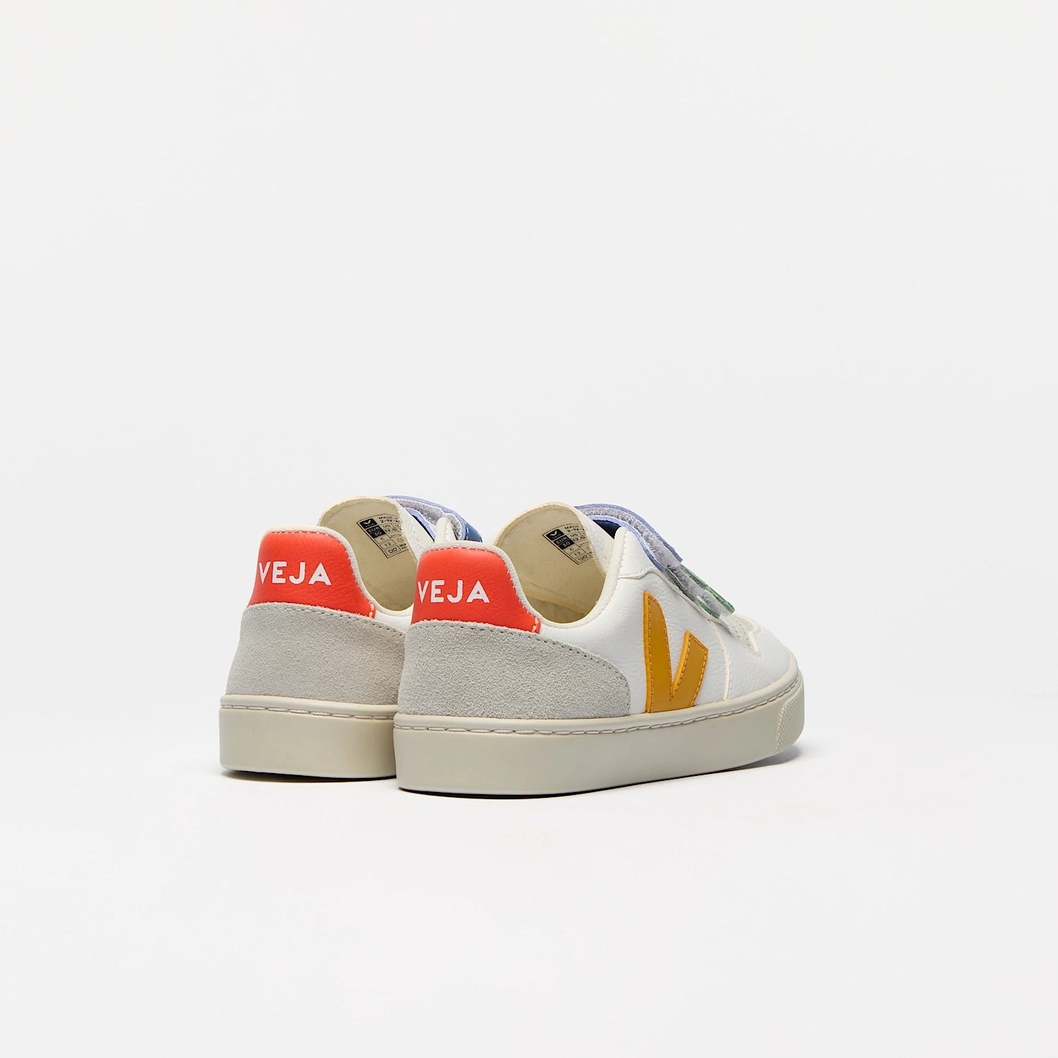 Veja-SMALL V-10 CF MULT-EX-WHITE_OURO