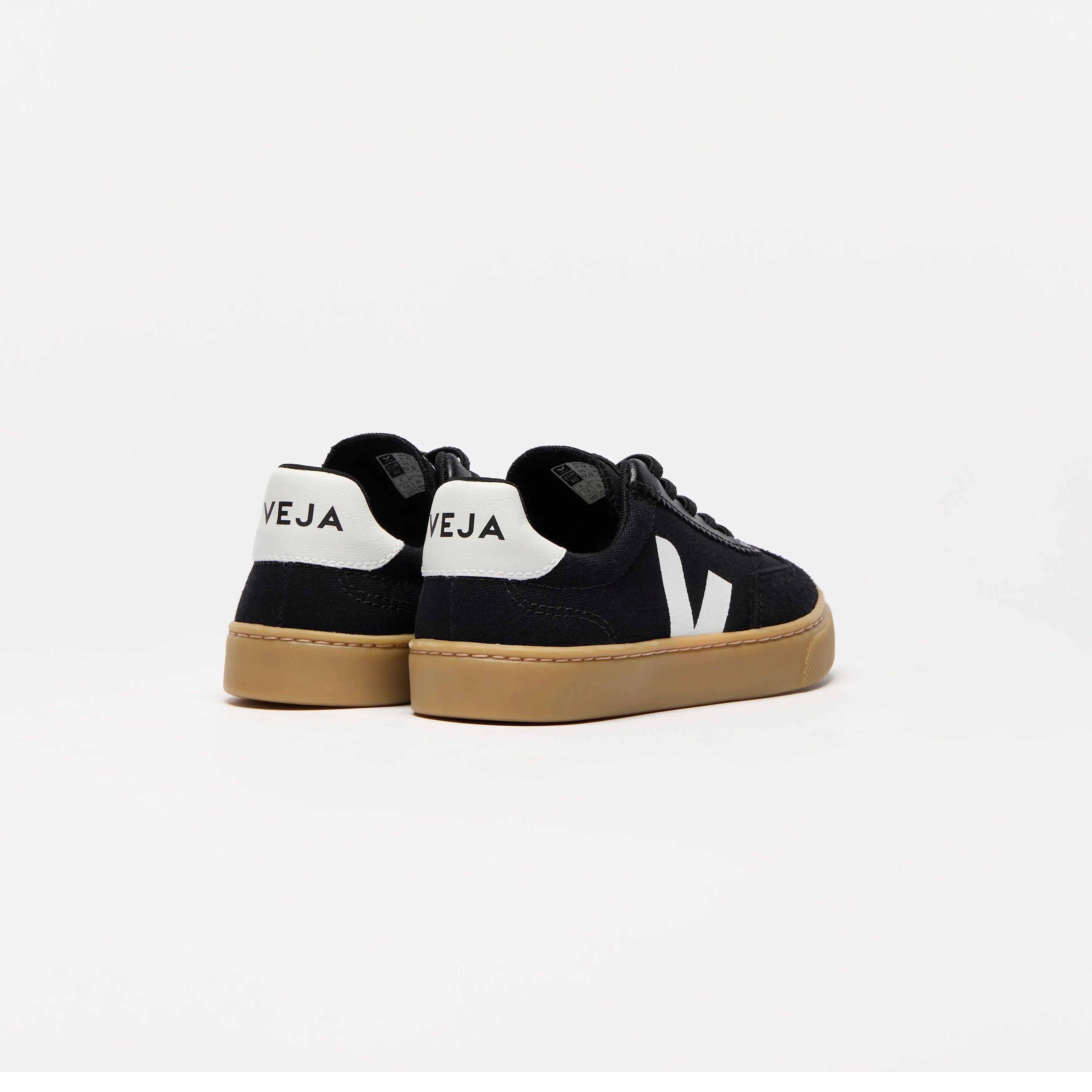 Veja-Kids Small Volley Black_White