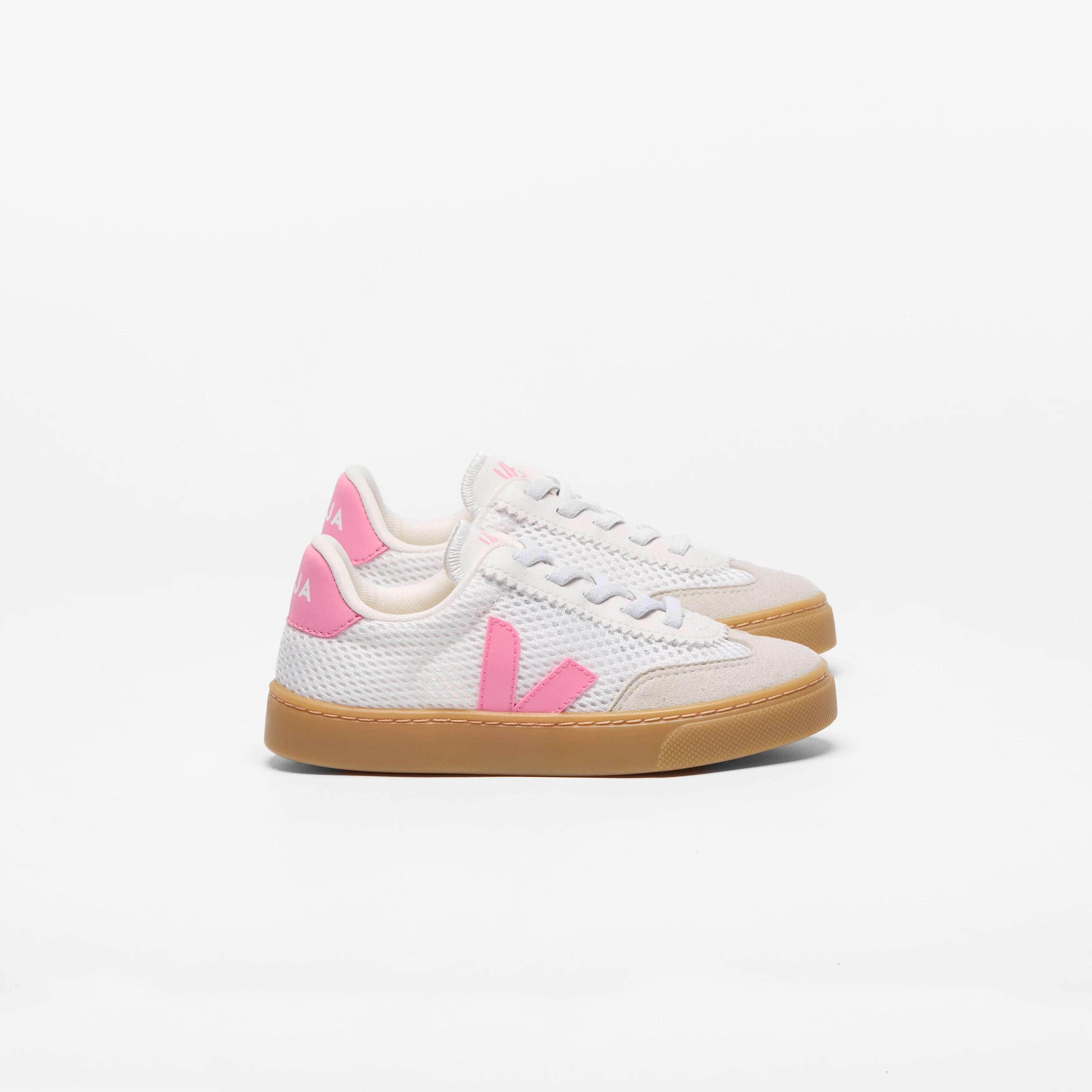 Veja-Kids Small Volley White_Malibu_Natural