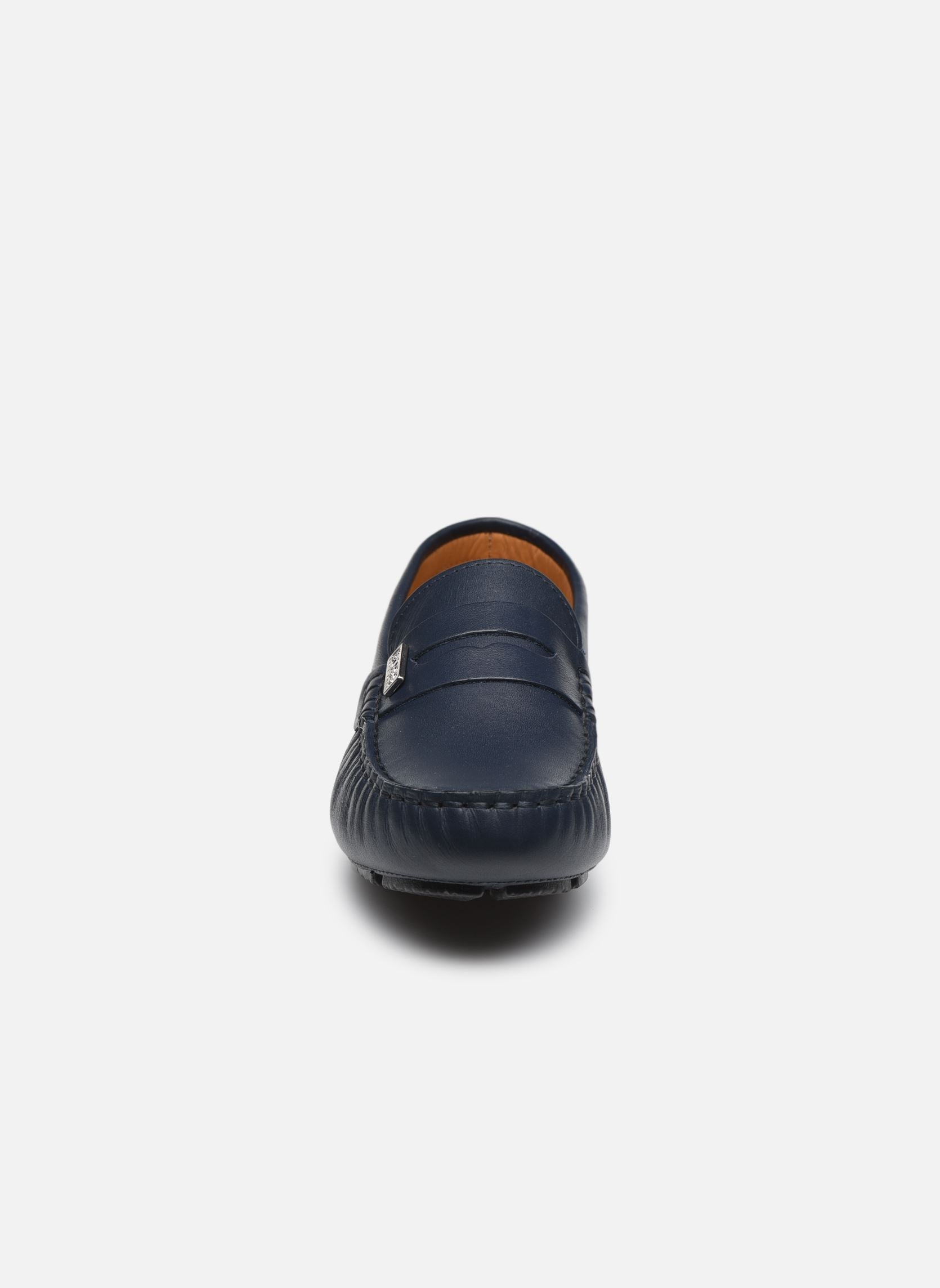 LEATHER LOAFERS, BACK LOGO PATCH MINI ME,NAVY - Cémarose Canada