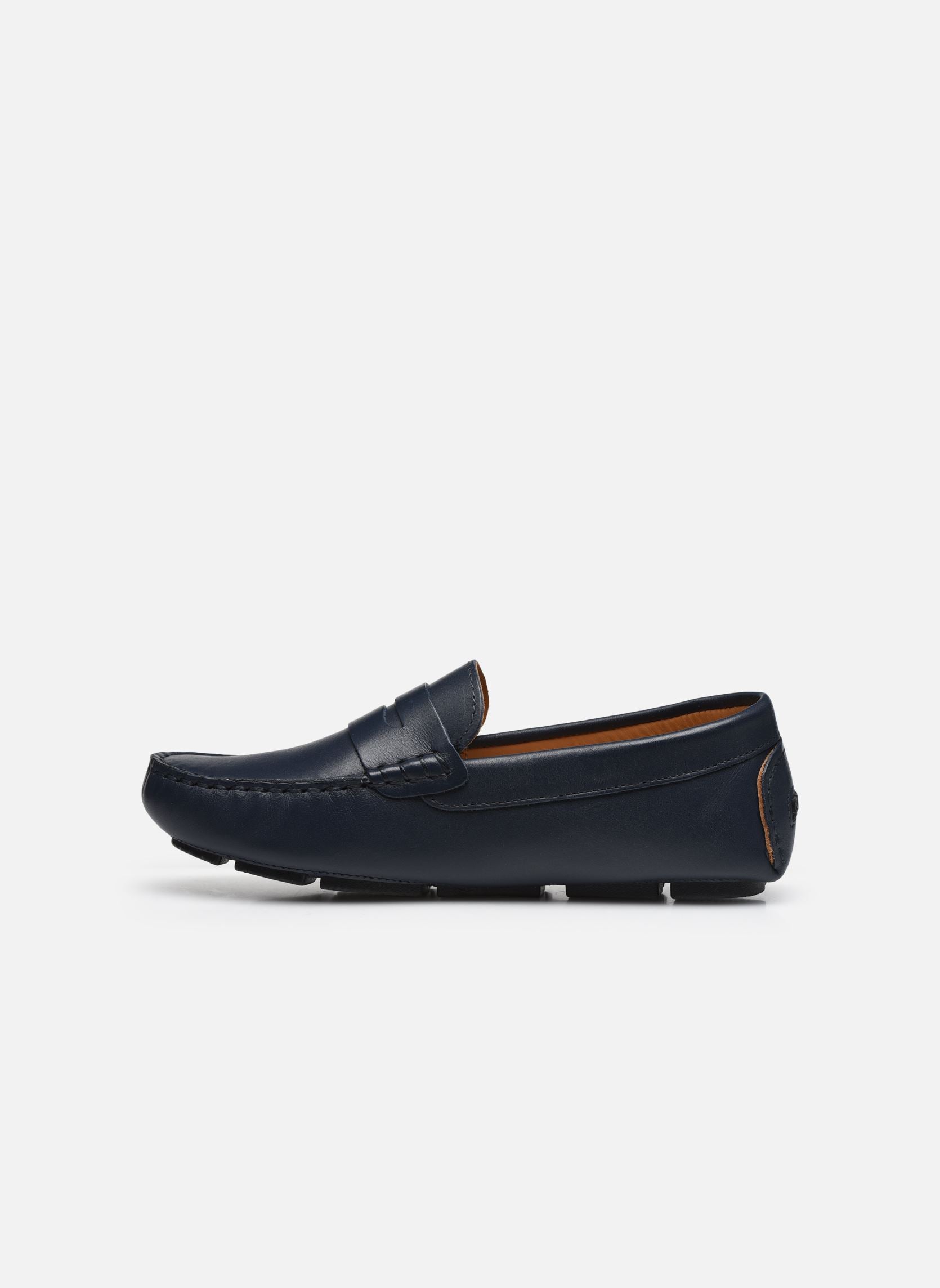 LEATHER LOAFERS, BACK LOGO PATCH MINI ME,NAVY - Cémarose Canada