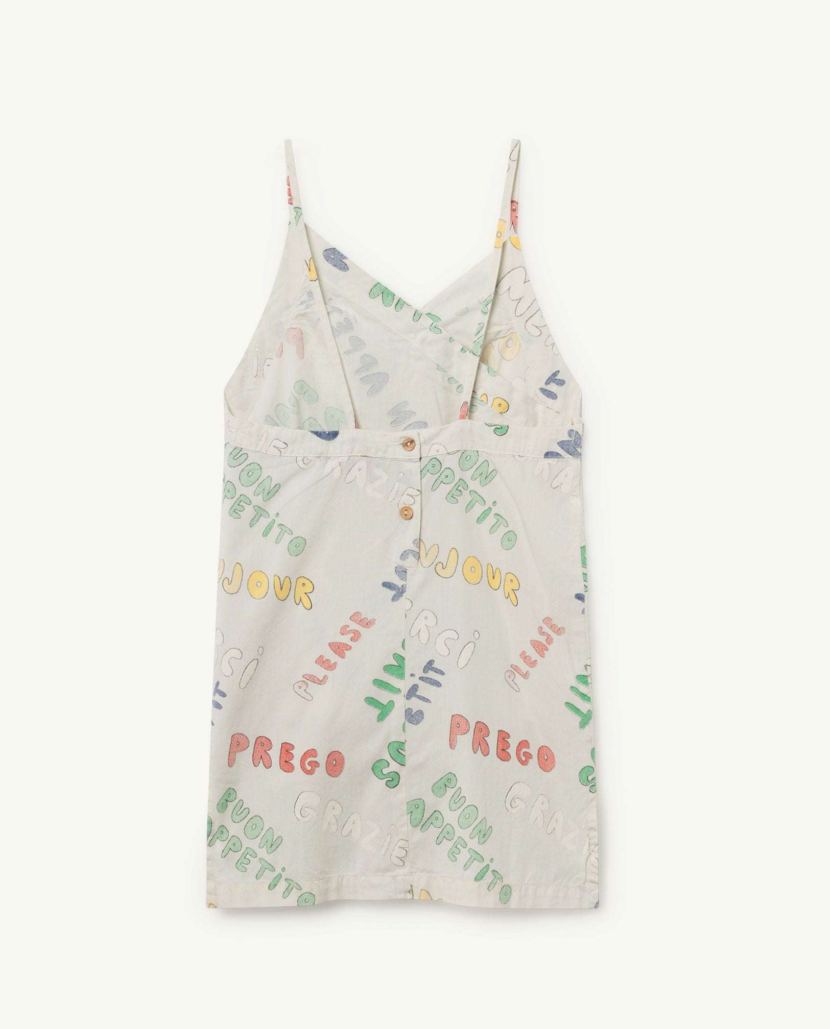 WEASEL KIDS DRESS Portugal, WHITE WORDS - Cemarose Children's Fashion Boutique