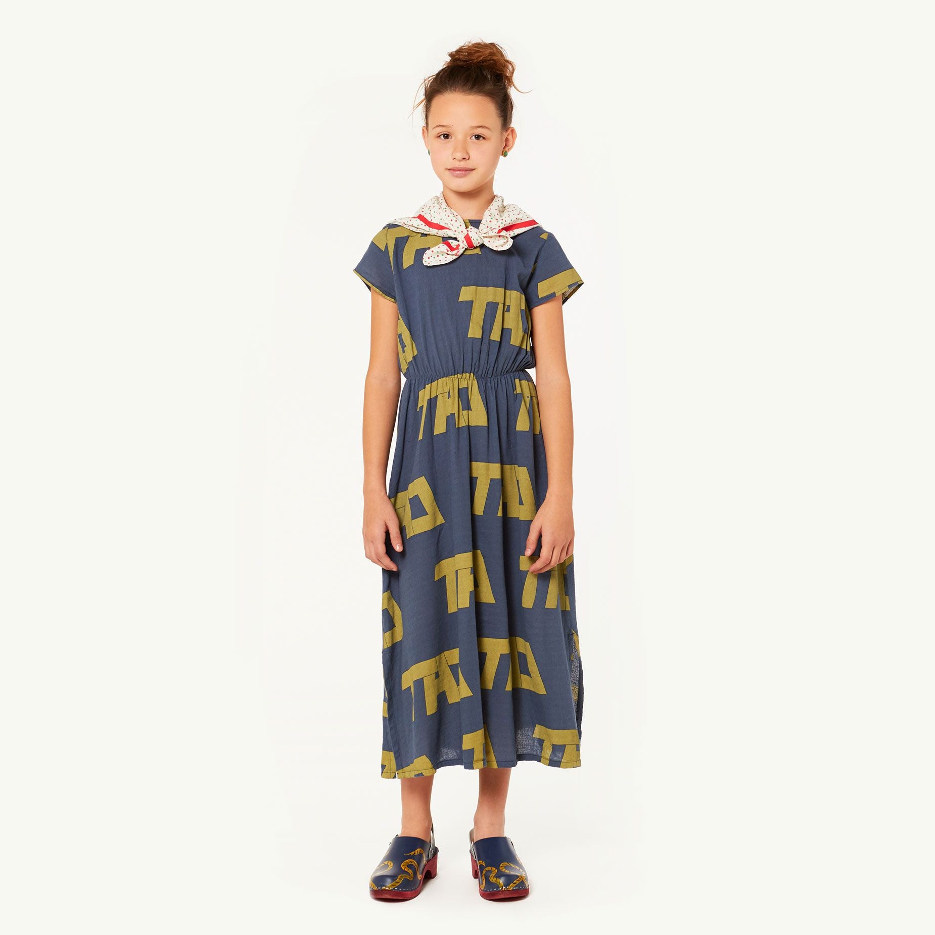 MARTEN KIDS DRESS, BLUE TAO - Cemarose Children's Fashion Boutique