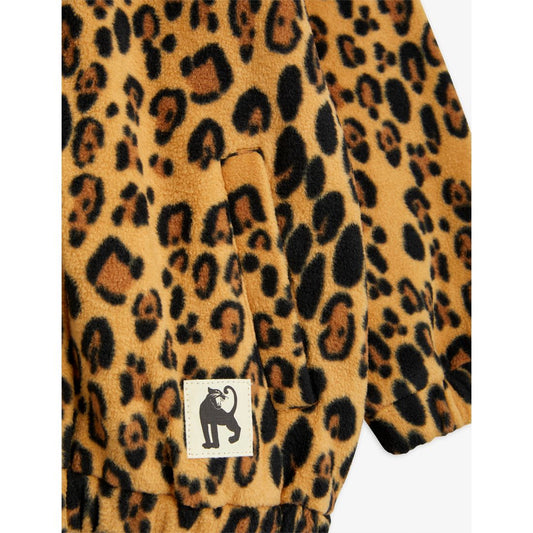 Leopard fleece jacket - Beige