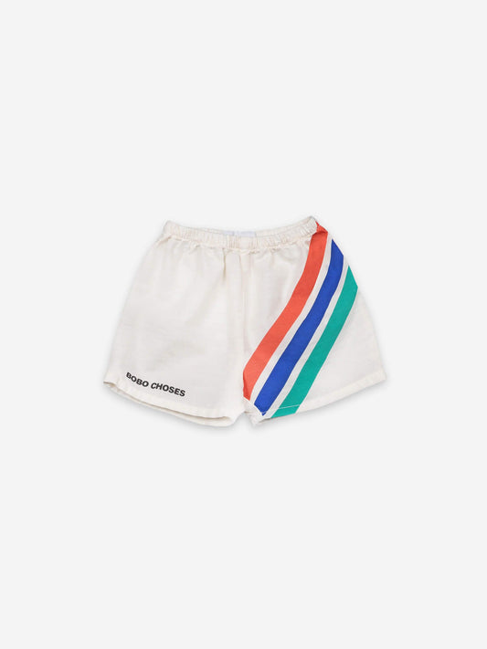 Baby Crosswise Stripes Woven Shorts - Cémarose Canada