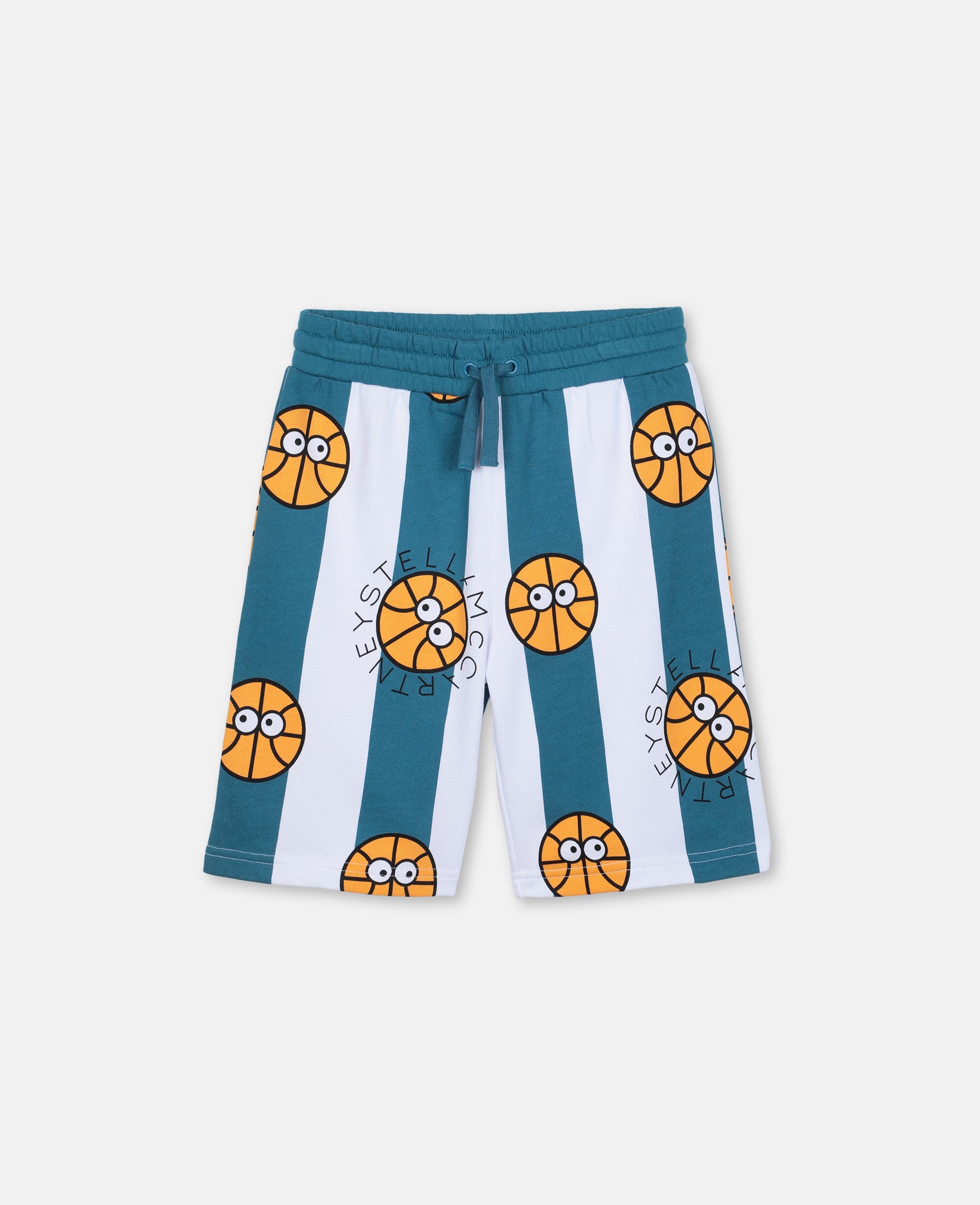 KID BOY STRIPED BASKETBALL SHORTS,BLUE - Cémarose Canada