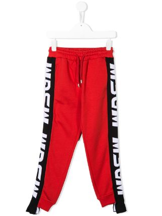 FLEECE TROUSERS UNISEX, ROSSO