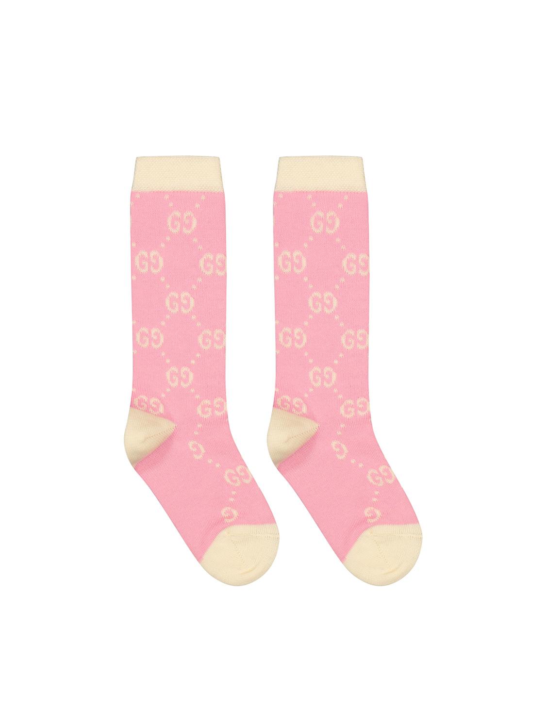 SOCKS LONG LOGGINA SOFT B 0-1-,ROSEATE/IVORY - Cémarose Canada