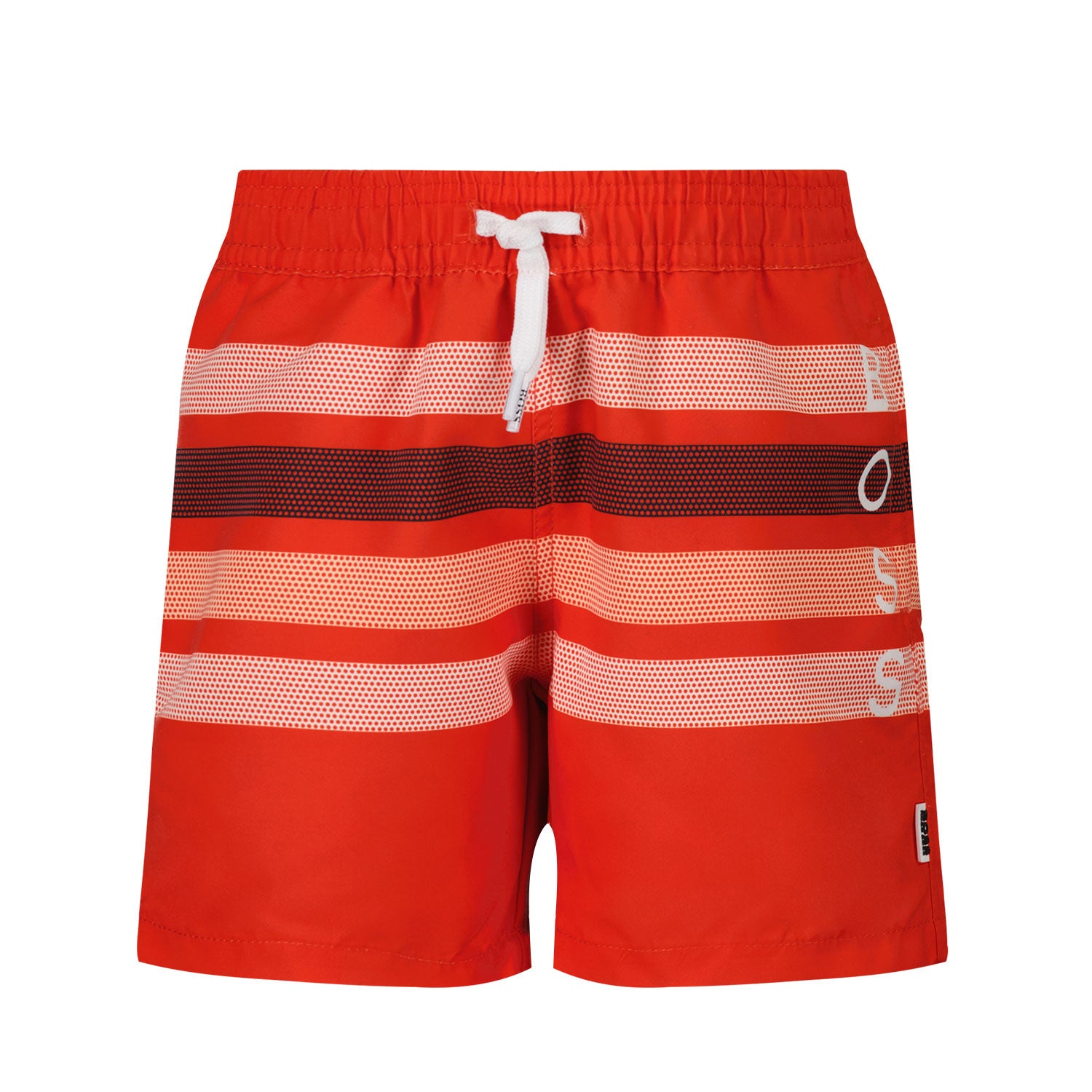 BABY BOYS STRIPED QUICK DRY SURFER WITH STRIPES AND LOGO,RED - Cémarose Canada