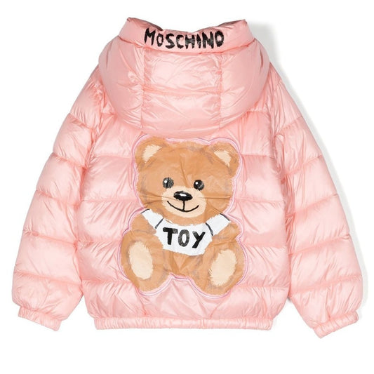 ZIP-UP JACKET WITH LARGE BEAR GRAPHIC ON BACK - SUGAR ROS