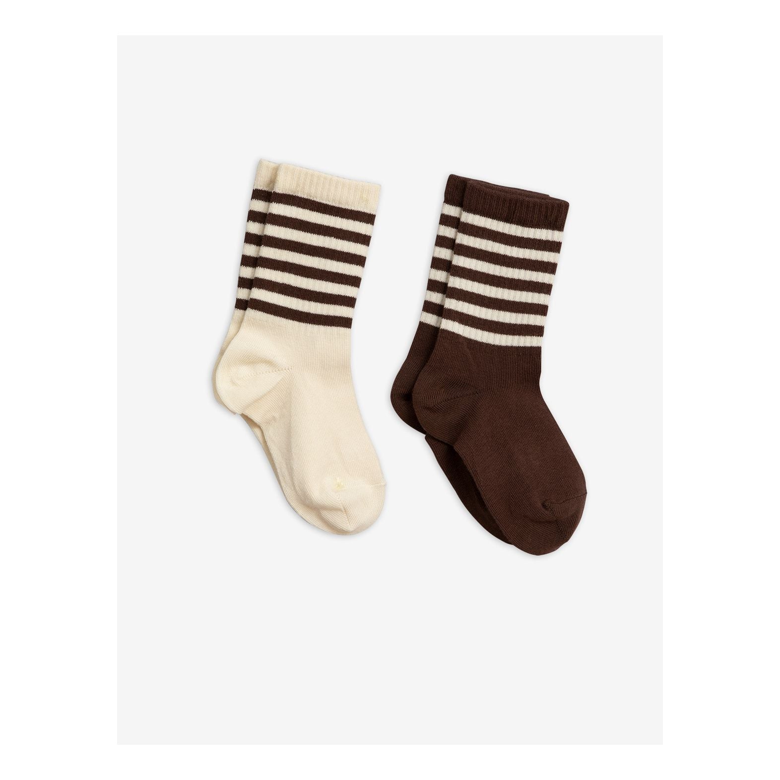 2-pack socks, brown - Cemarose Children's Fashion Boutique