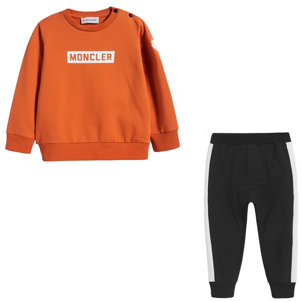 Baby Boys Red & Black ''COMPLETO MAGLIA'' Cotton Set - Cémarose Canada