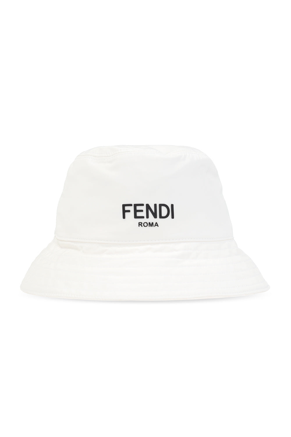 BUCKET HAT W FF ALLOVER PRNT, White
