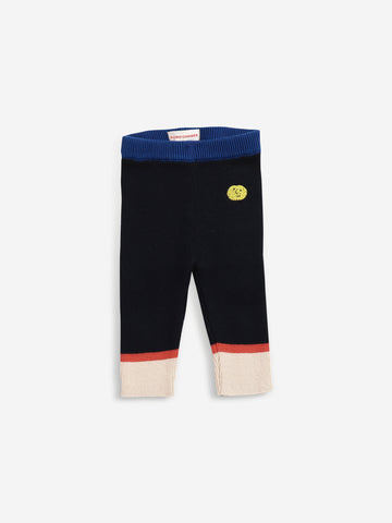 Multicolor knitted pants, Twilight Blue