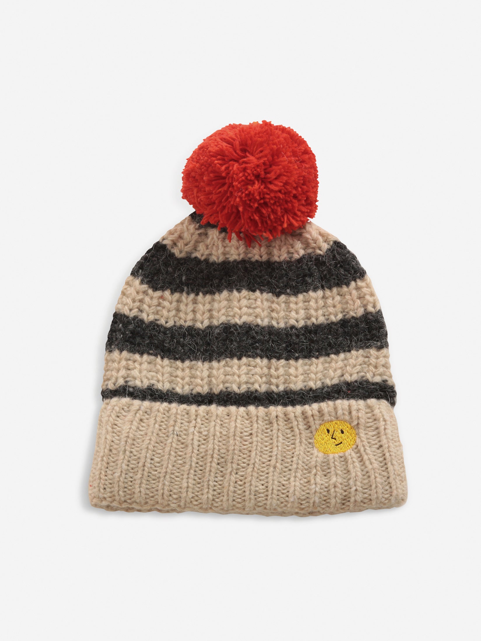 Stripped knitted beanie