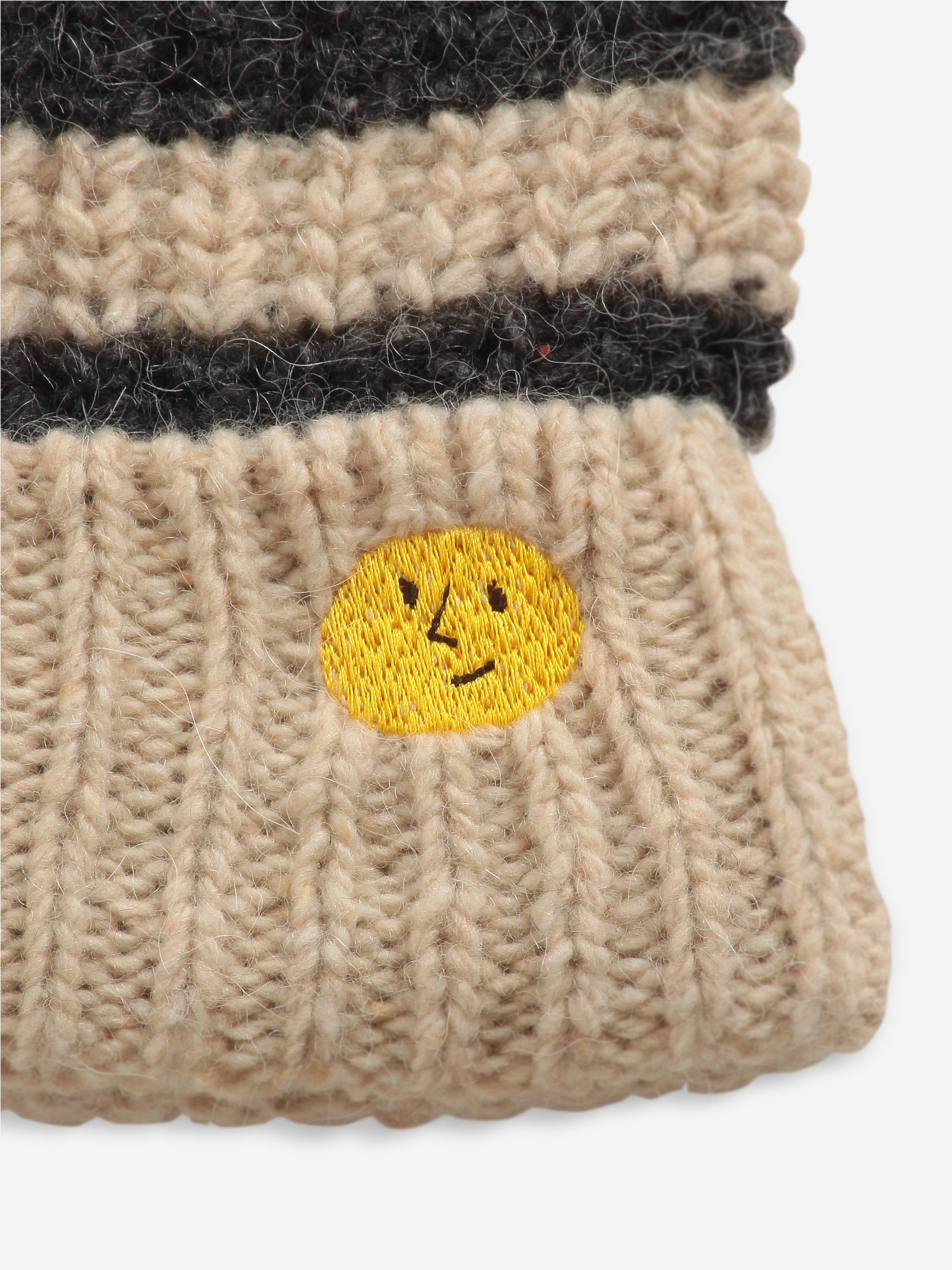 Stripped knitted beanie