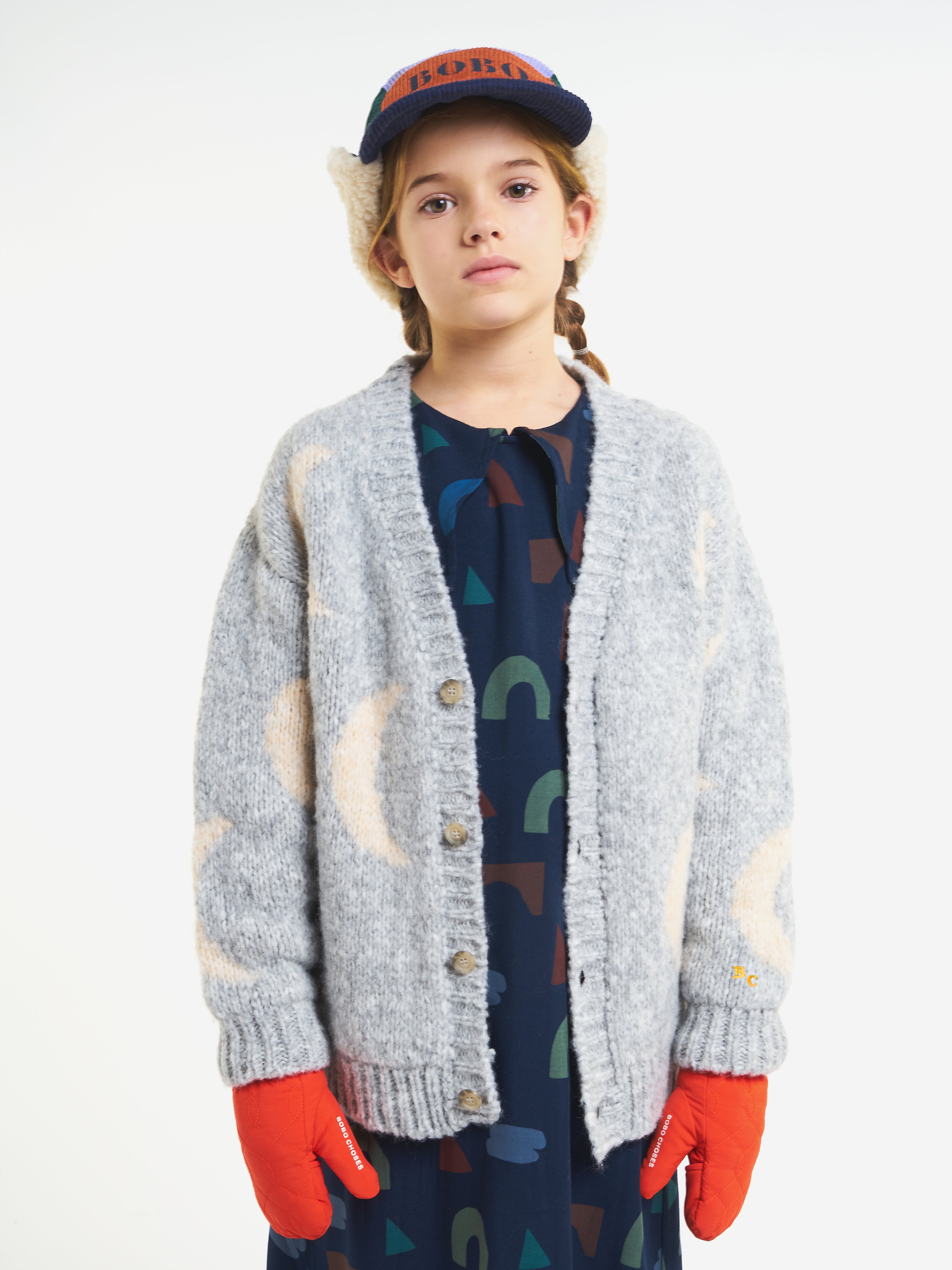 Moon jacquard cardigan