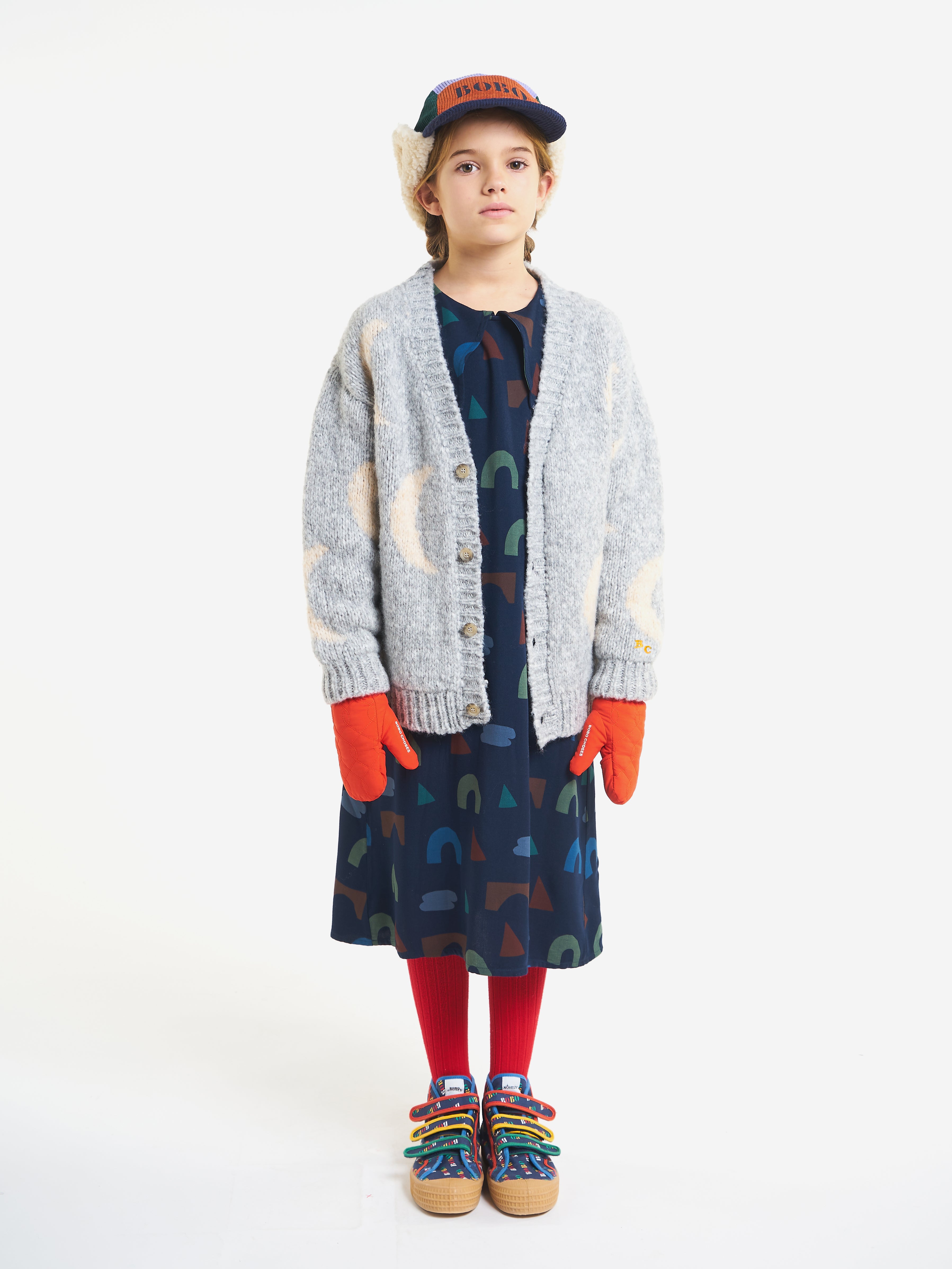 Moon jacquard cardigan