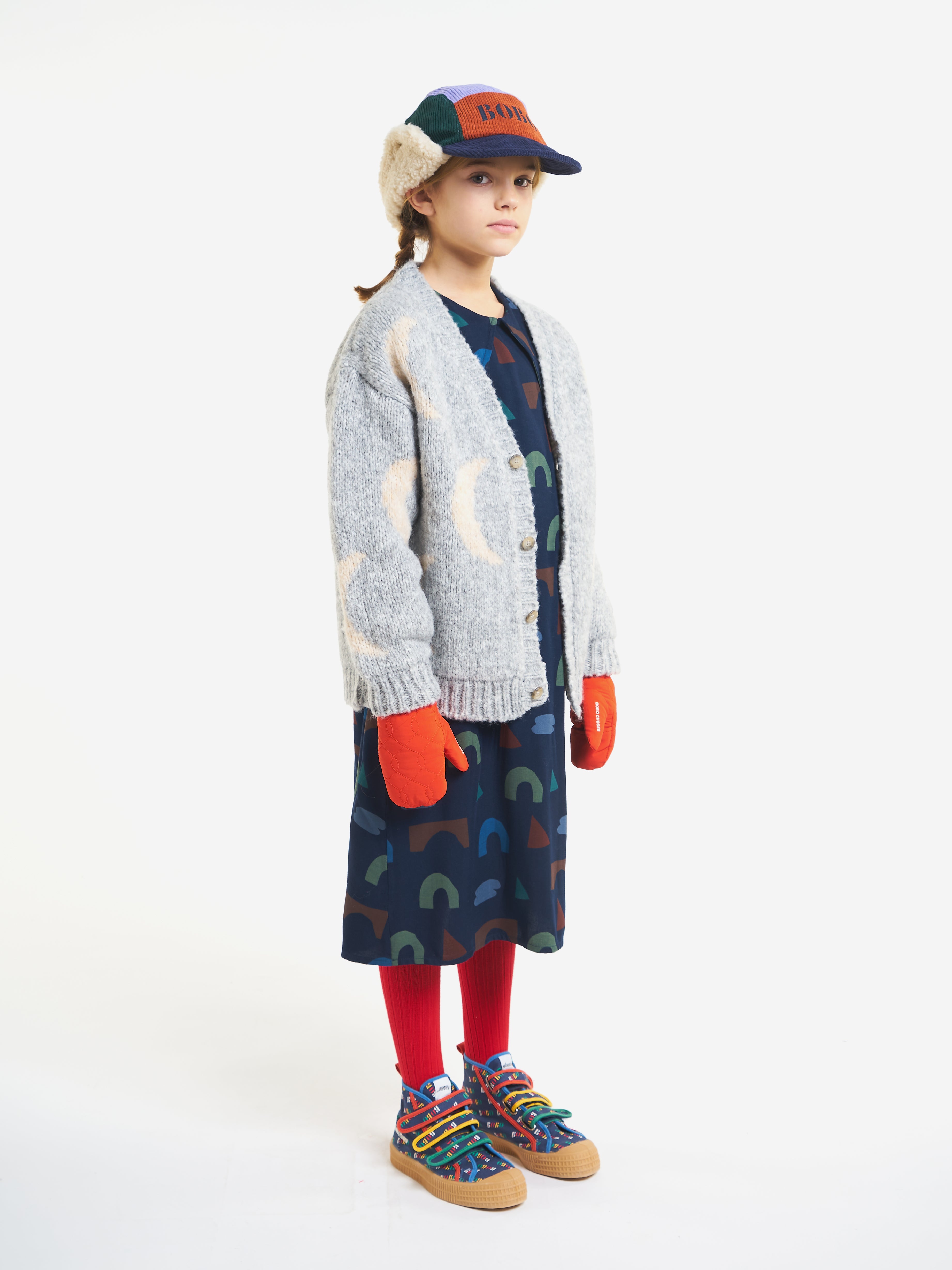 Moon jacquard cardigan