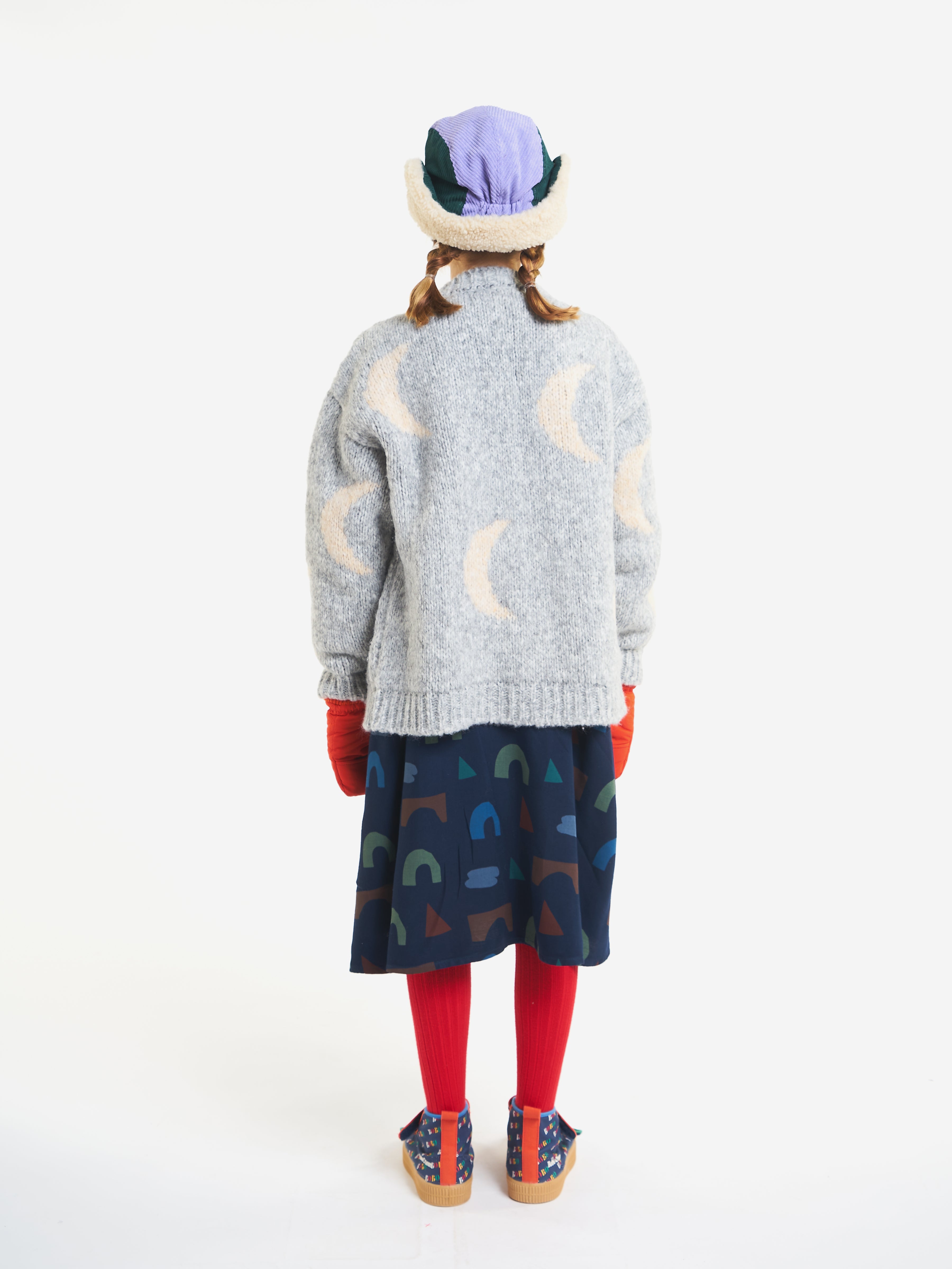 Moon jacquard cardigan
