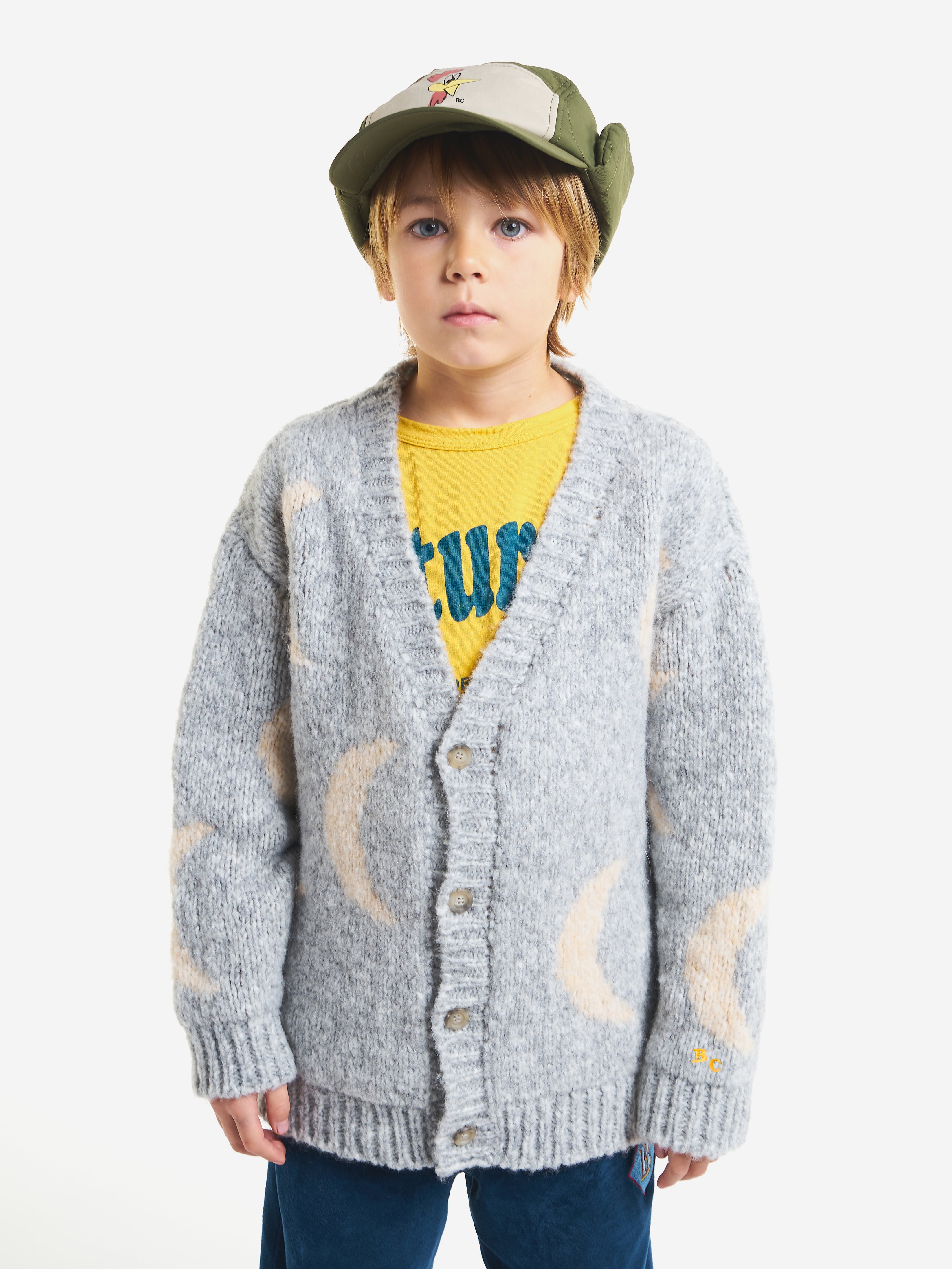 Moon jacquard cardigan