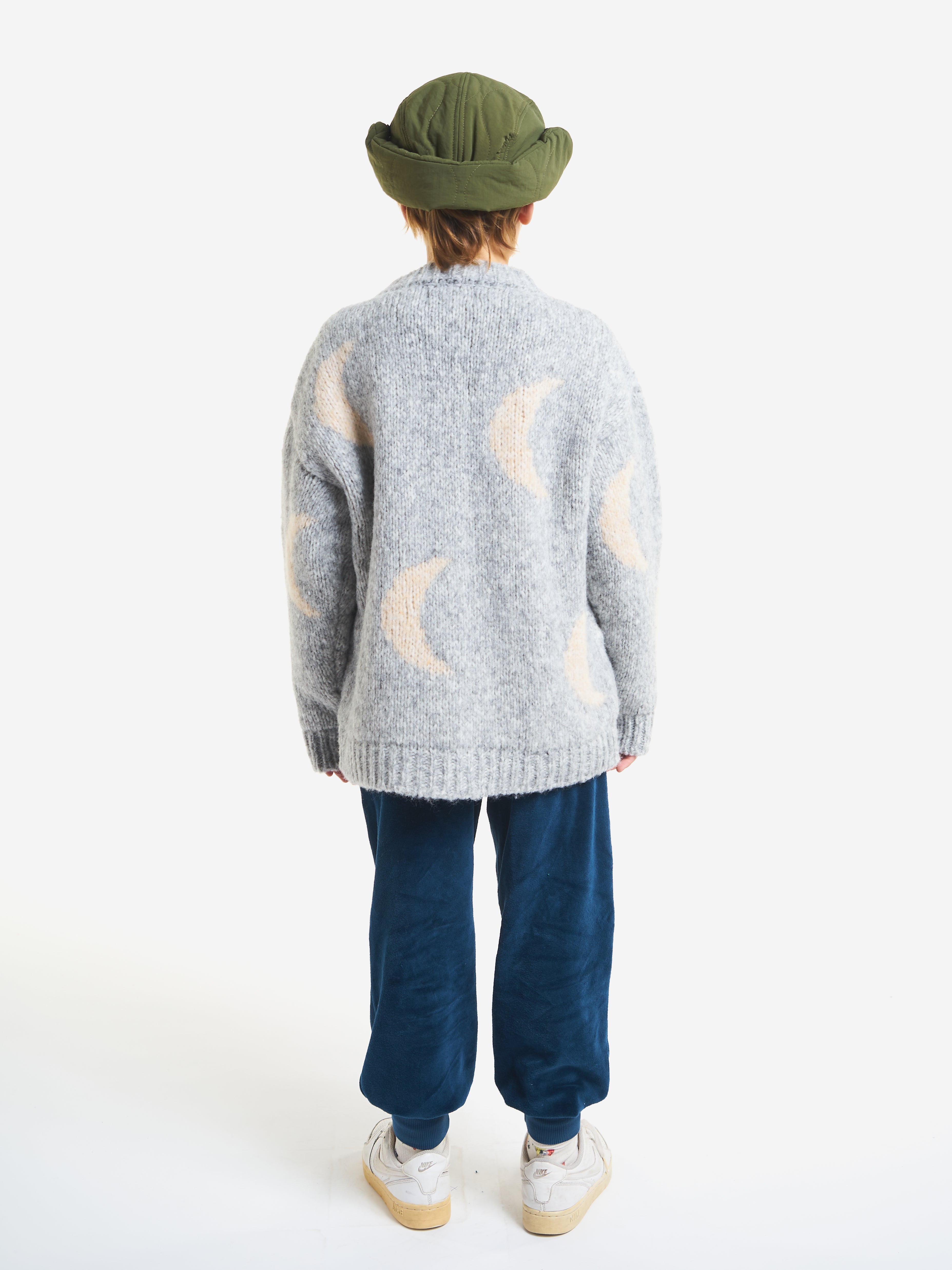 Moon jacquard cardigan