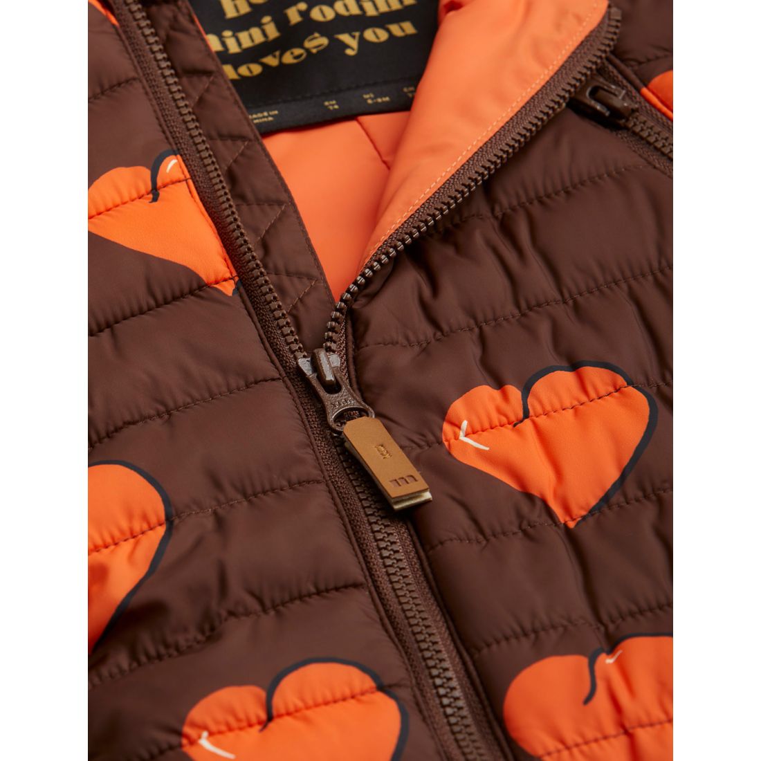 Hearts insulator baby overall - Brown