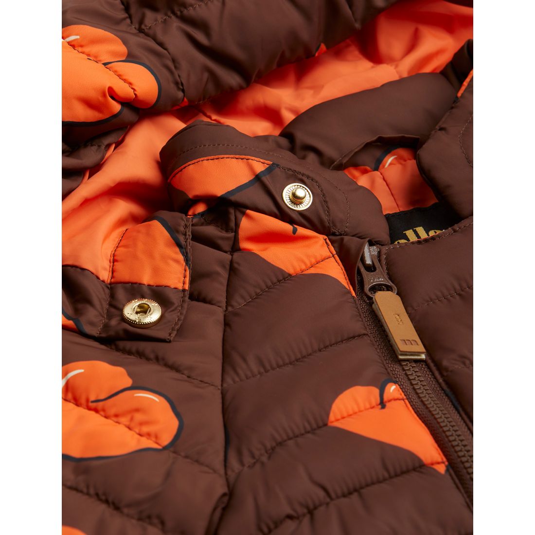 Hearts insulator baby overall - Brown