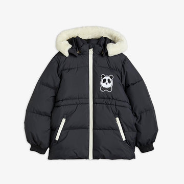 Panda hooded puffer jacket - Black