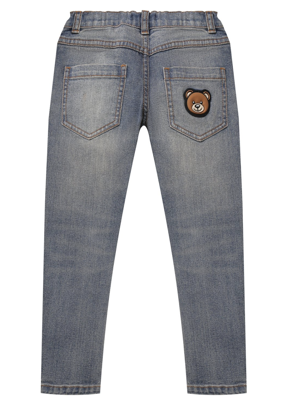 DENIM TROUSERS W Moschino LOGO ,BLU