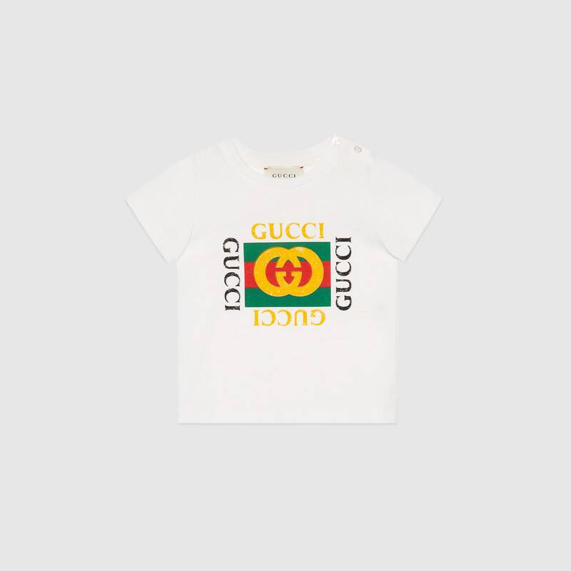 B S/S T-S CTN JRS W/GUCCI PRNT,WHITE/GREEN/RED - Cémarose Canada