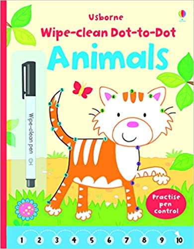 Wipe-clean dot-to-dot animals - Cemarose Children's Fashion Boutique