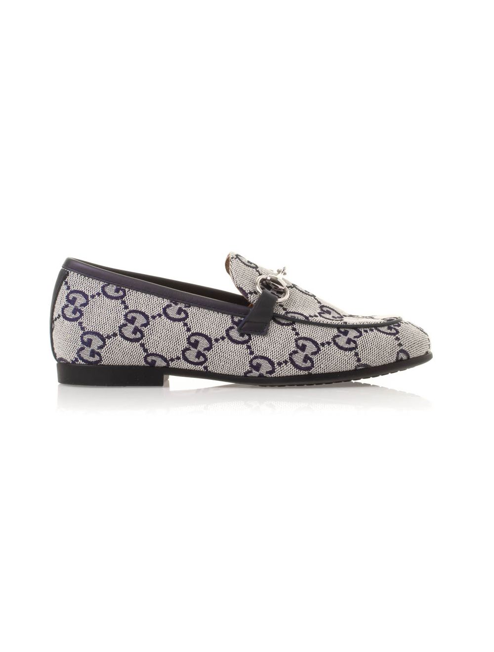 J JORDAAN MOCCASIN GG CANVAS,GARDENIA-BLU/BLU - Cémarose Canada