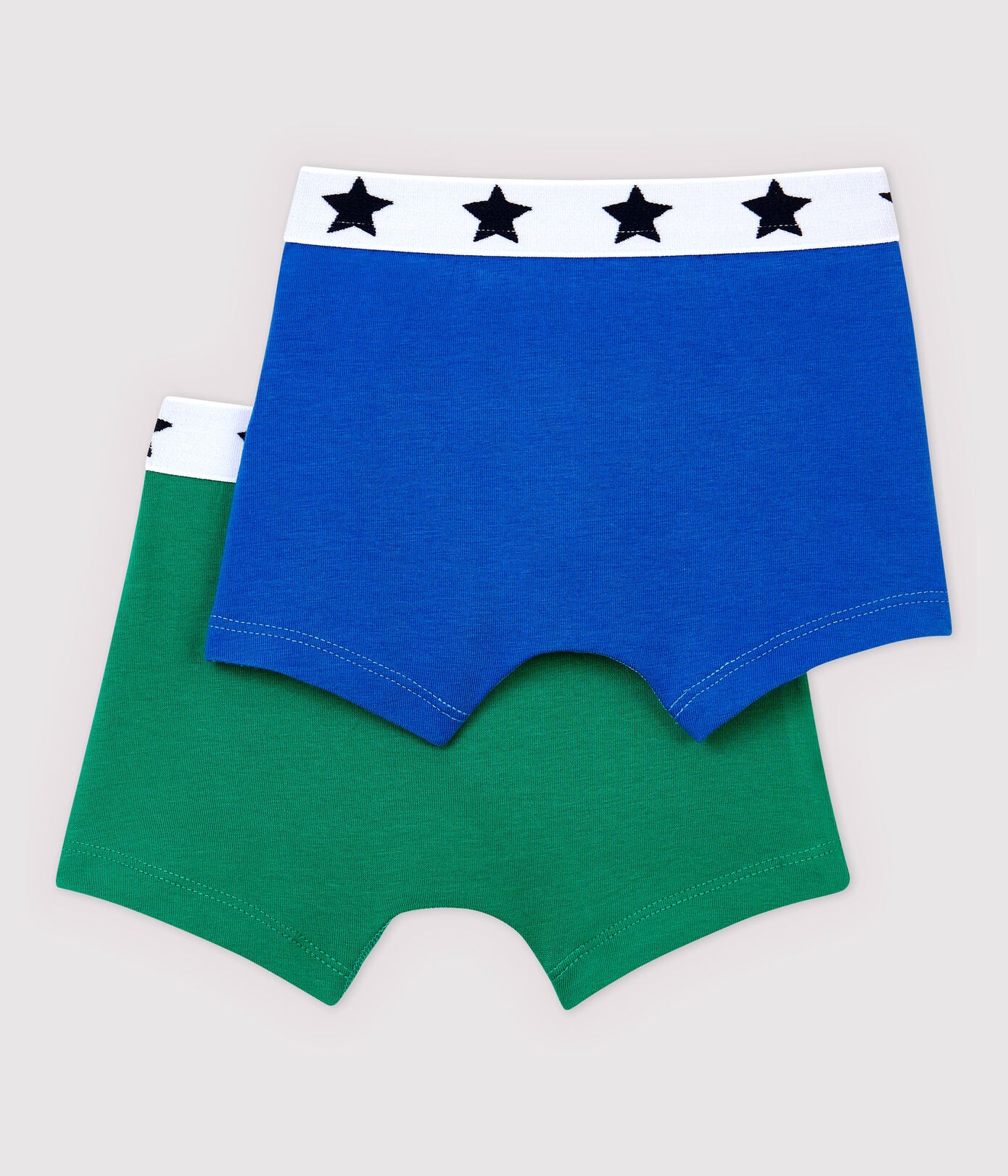 Boys' Organic Cotton and Elastane Boxer Shorts - 2Pack - Cémarose Canada