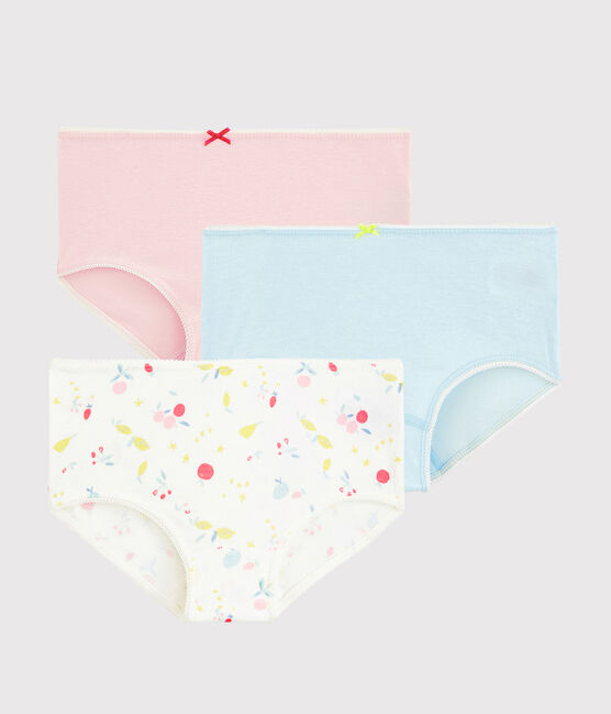 Basic Organic Cotton Girls Underwear (3pack) - White