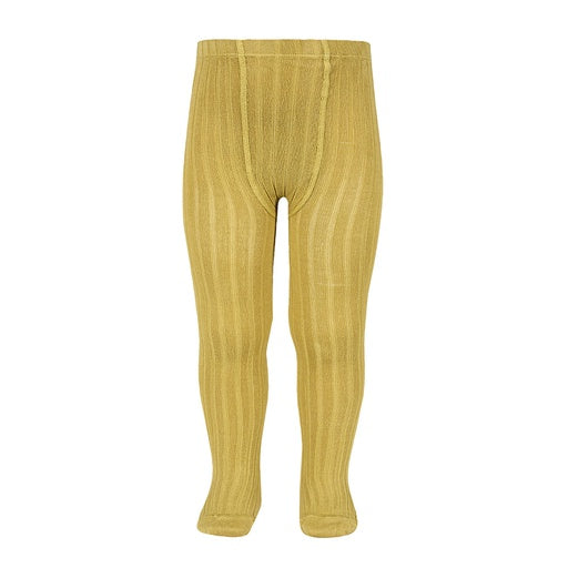Basic rib tights - Mostaza