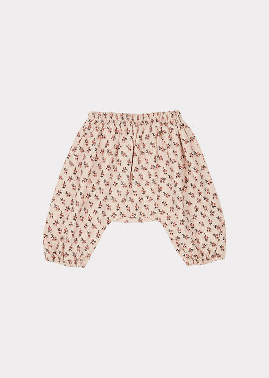 WOODPIDGEON BABY TROUSERS,PEACH SMALL FLORAL - Cémarose Canada