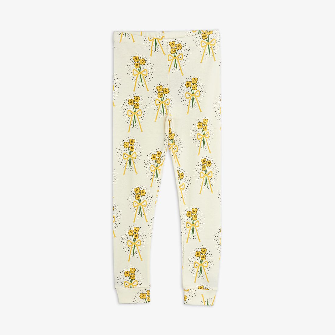 Winterflowers aop leggings,Yellow