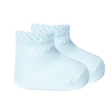 PERLE ANKLE SOCKS WITH OPENWORK DETAILS, 2.542/4-410 - Cemarose Children's Fashion Boutique