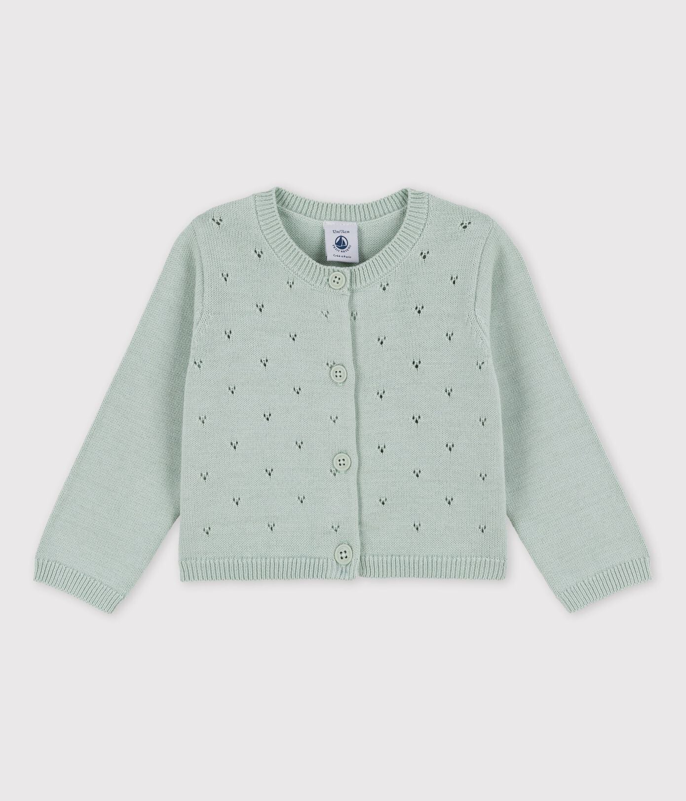 BABIES' SOPHISTICATED KNITTED CARDIGAN