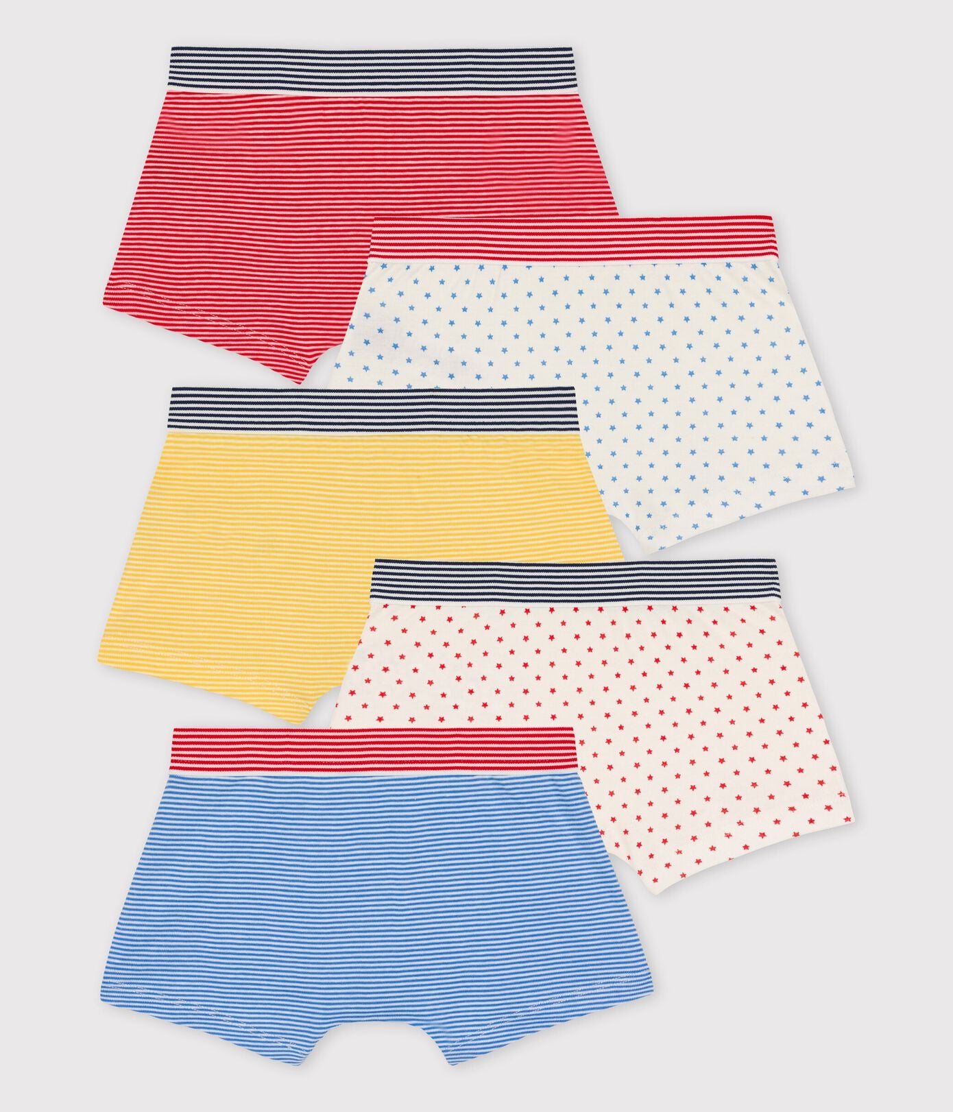 BOYS' ORGANIC COTTON BOXER SHORTS - 5-PACK