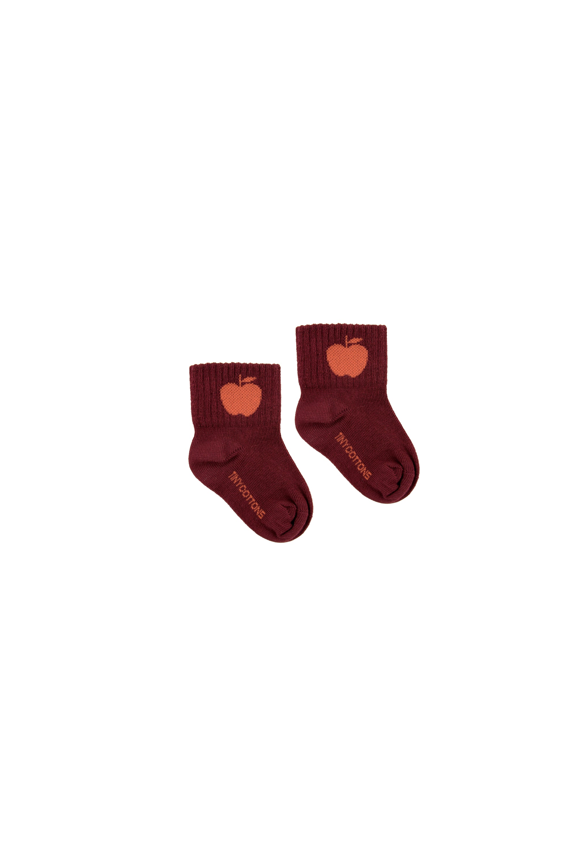 BABY ''APPLE'' MEDIUM SOCKS aubergine/red - Cemarose Children's Fashion Boutique