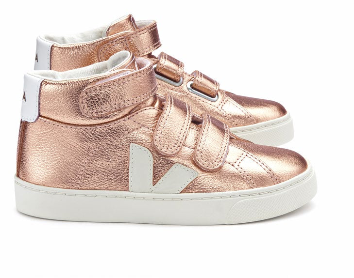 ESPLAR MID SMALL VELCRO, NACRE PIERRE - Cemarose Children's Fashion Boutique