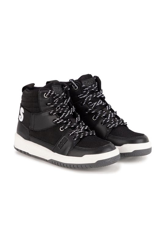 HIGH TOP SNEAKERS, BLACK