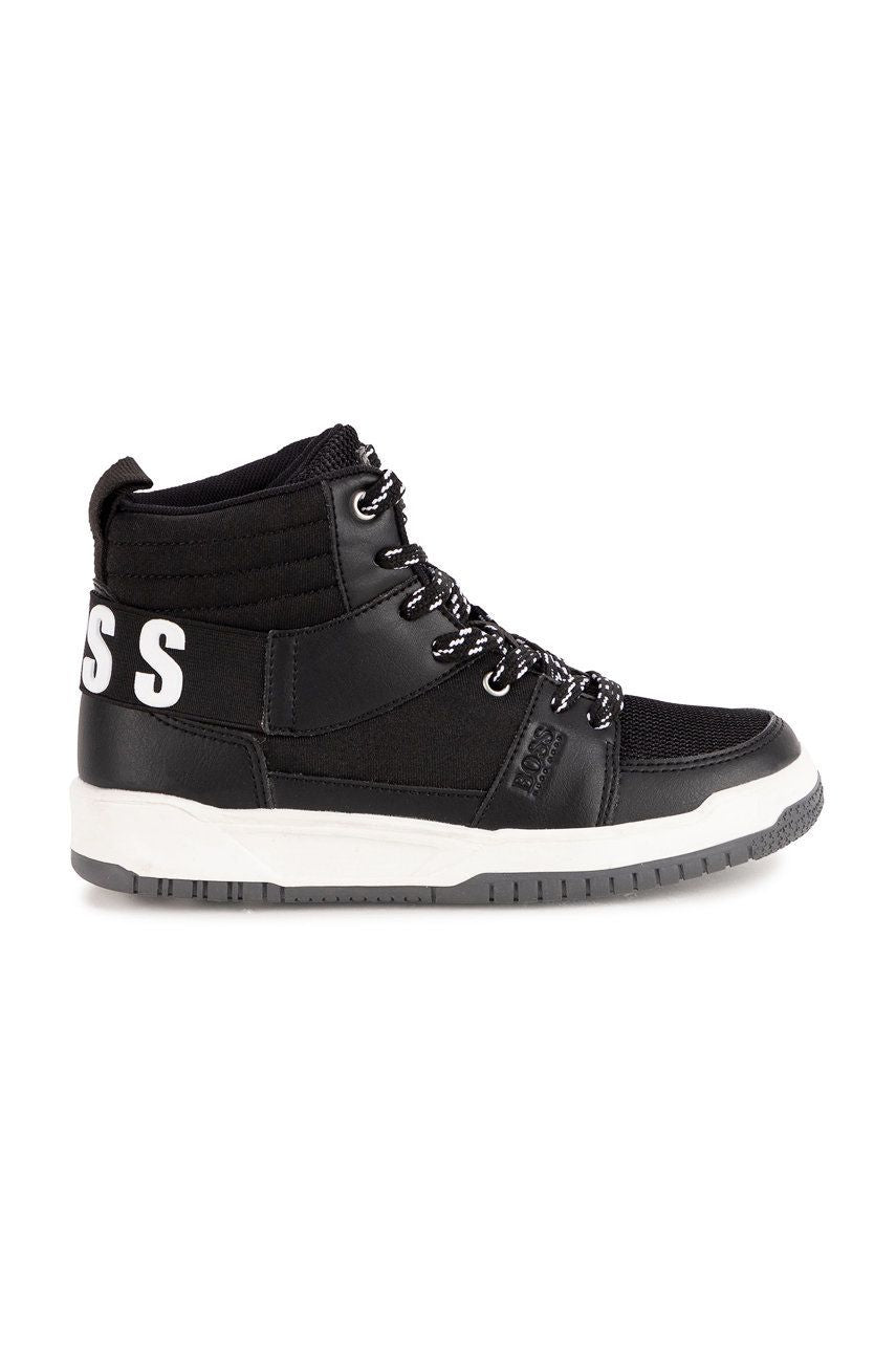 HIGH TOP SNEAKERS, BLACK