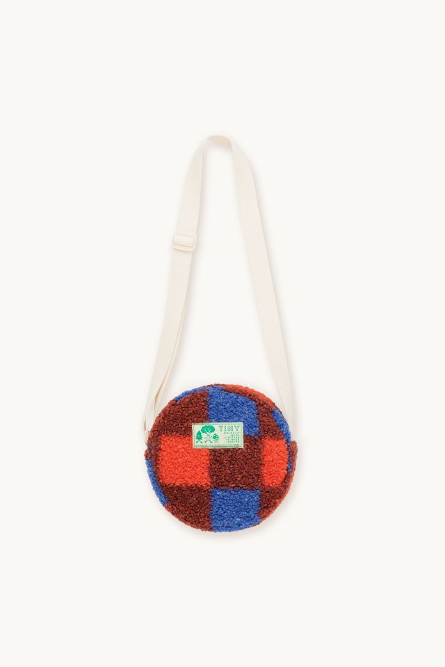 CHECK SHERPA BAG, red/ultramarine
