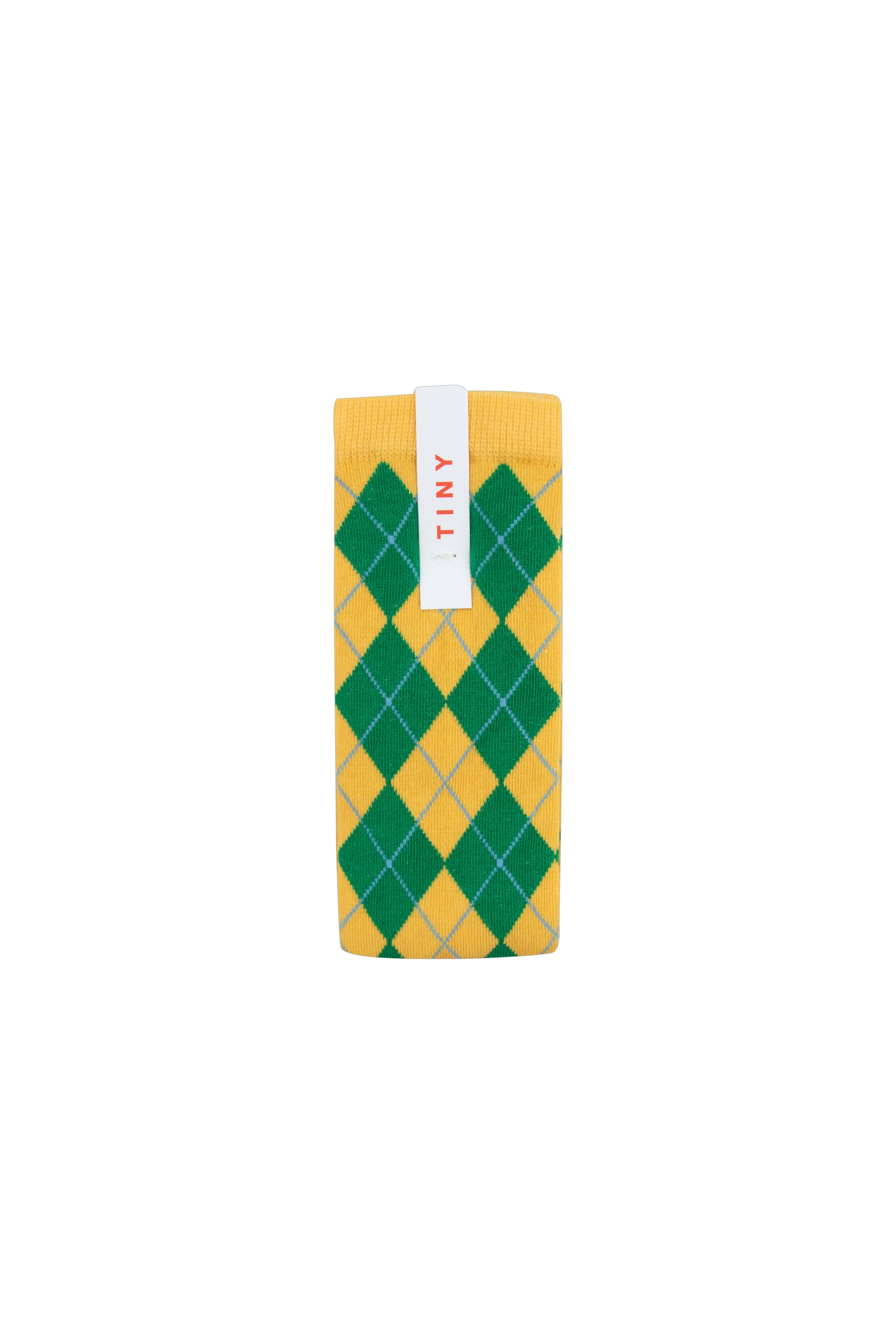DIAMOND HIGH SOCKS *yellow/grass green*